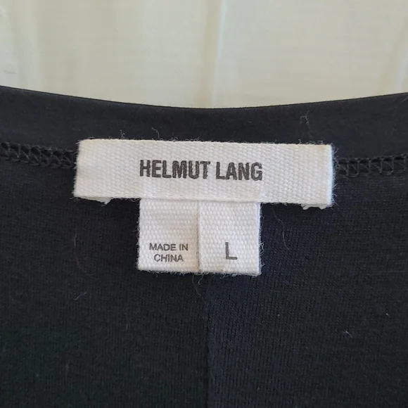 Helmut Lang Black Quell Jersey T-Shirt Mini Dress - Picture 7 of 9